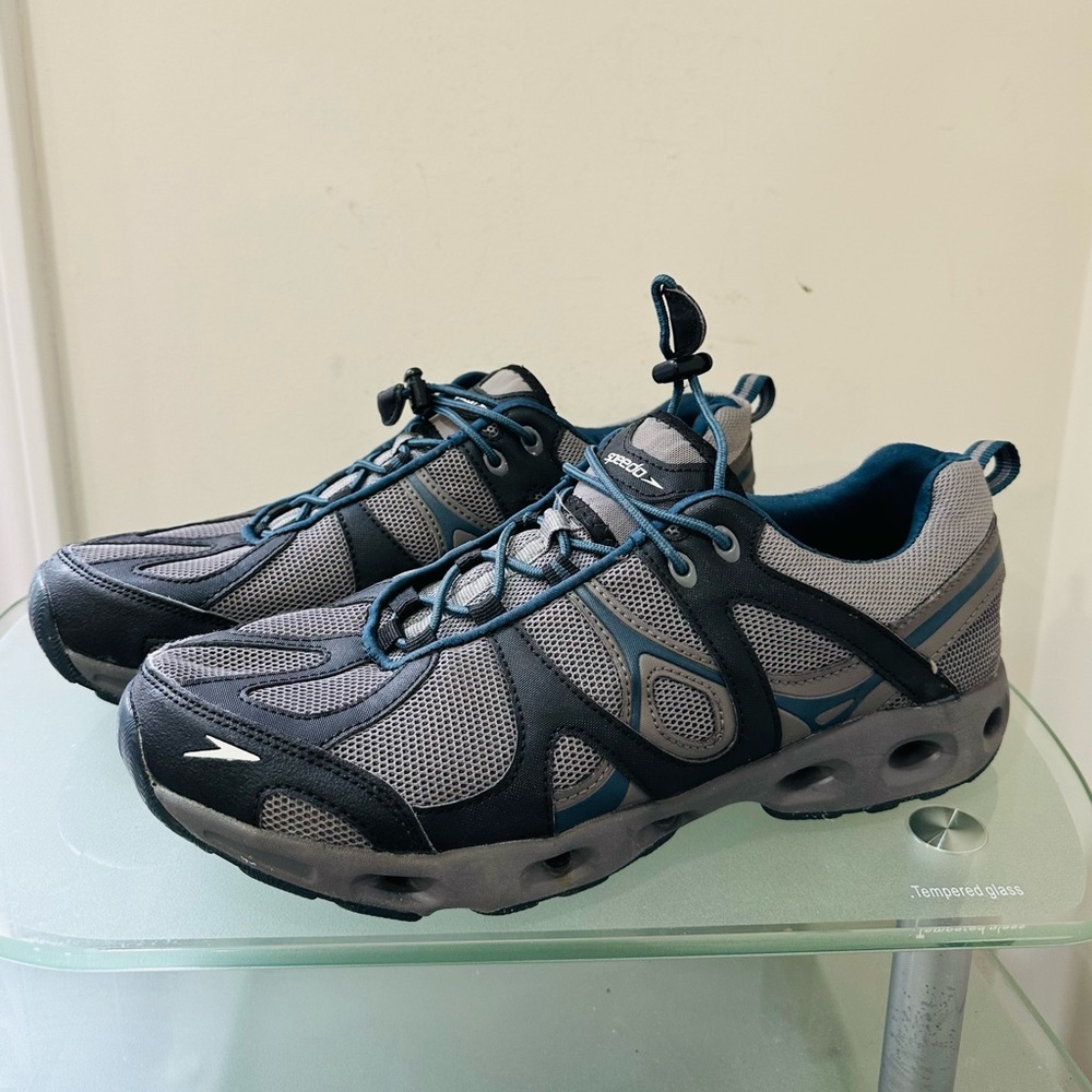 Speedo Hydro Comfort Men's Sz 11 Bungee Lace Athletic Shoes # 10749